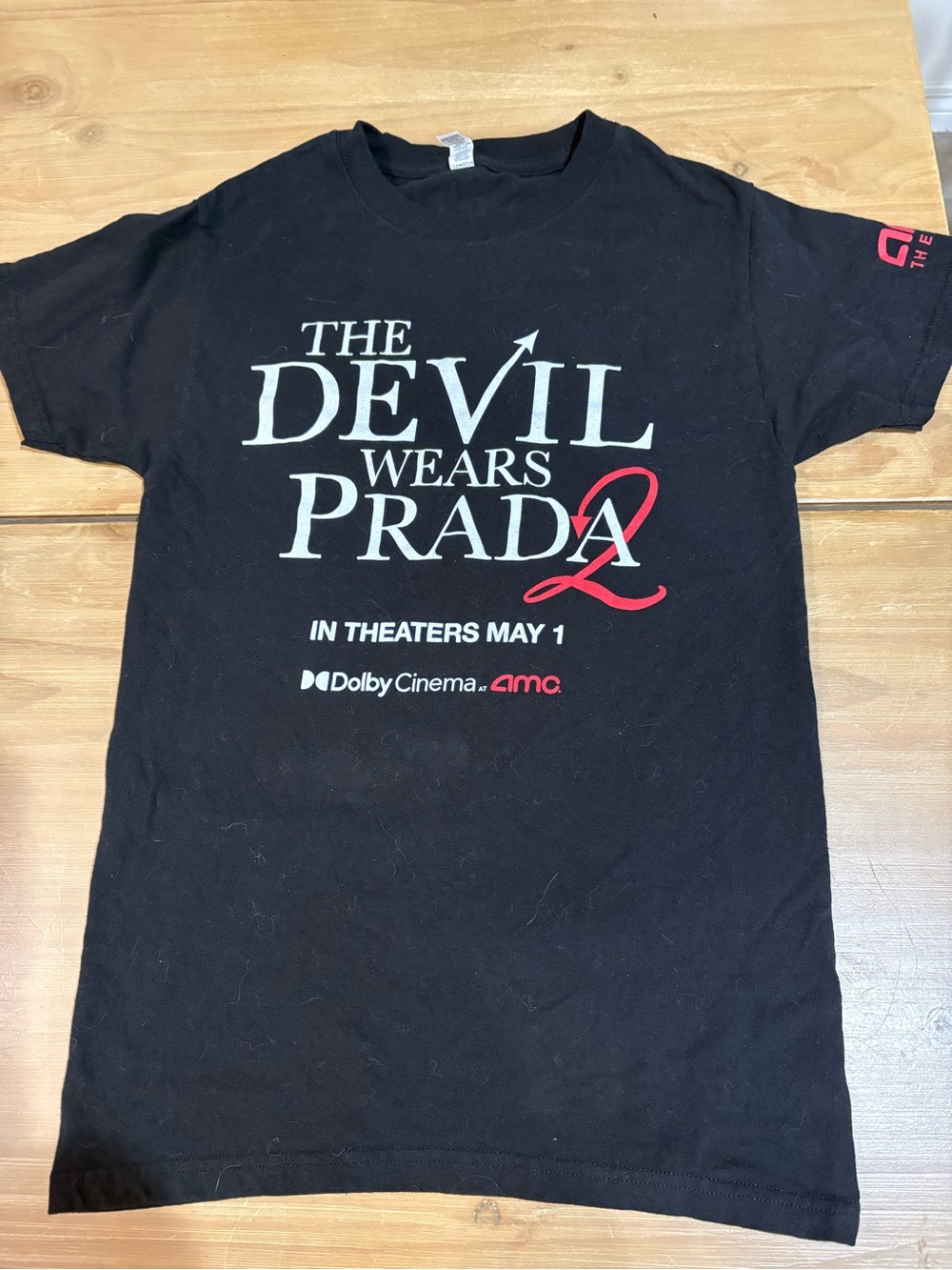 The Devil Wears Prada 2 Graphic Tee - AMC Thester logo size XS